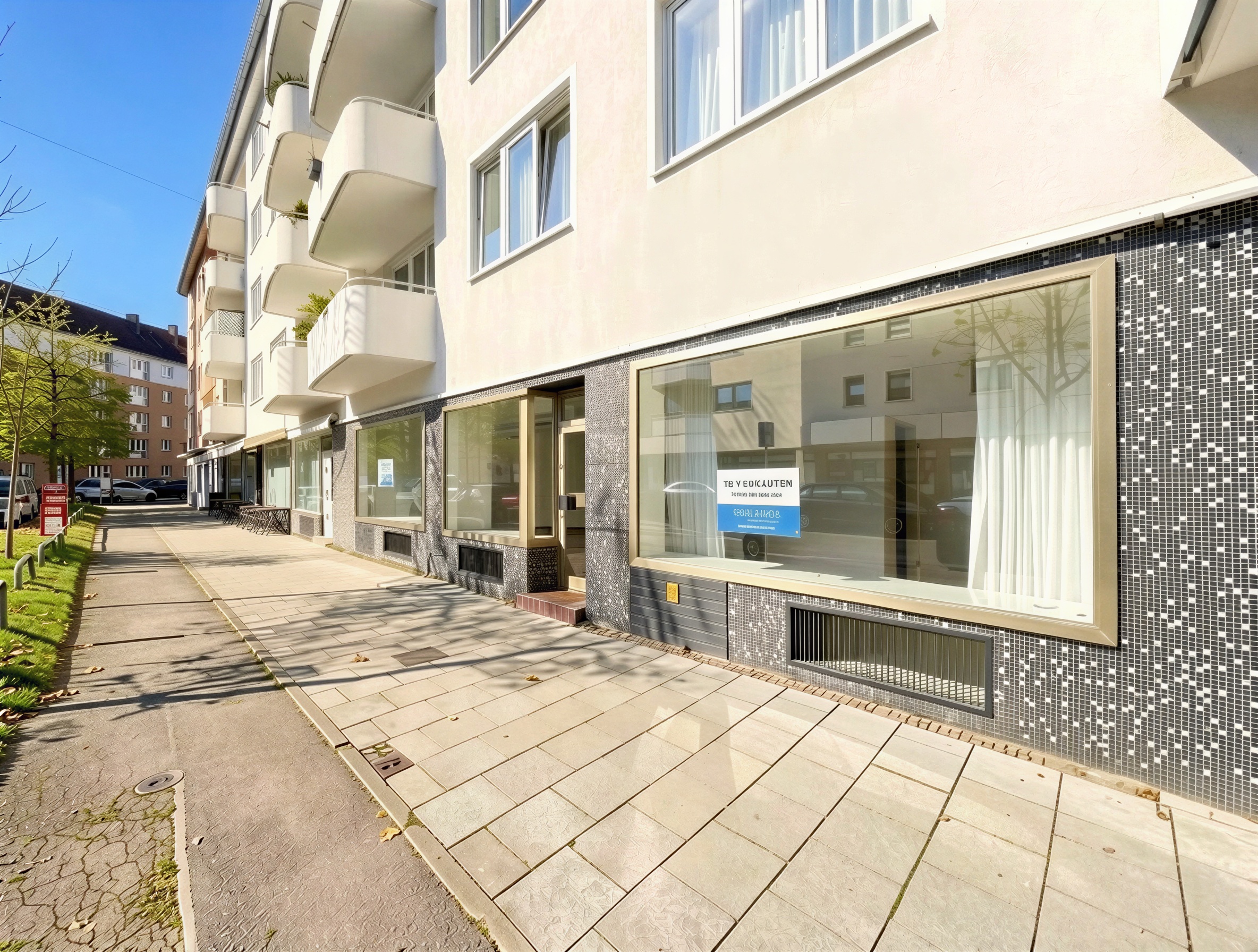 Sichtbare Einzelhandelsfläche mit flexiblen Nebenräumen - bezugsfrei